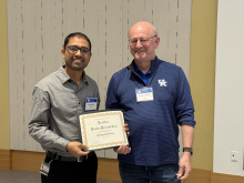 Postdoc poster award winner. 