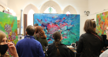 Residents viewing art in progress 2.jpg
