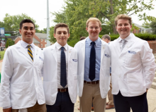 Lexington students at white coat
