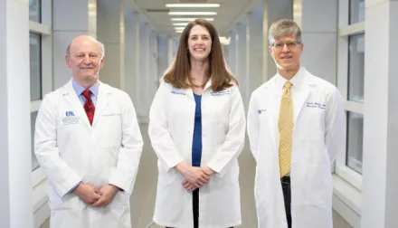 Dr. Alan Daughtery, Dr. Lisa Cassis, and third researcher