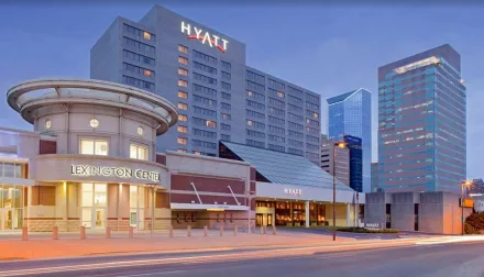 Front View of the Lexington Center and Hyatt Hotel