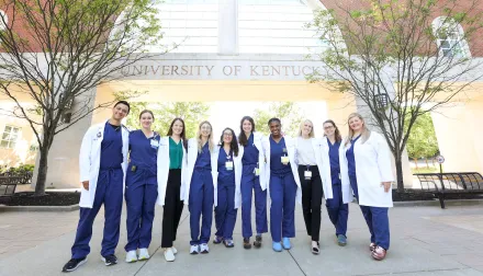 a group of residents at uk college of medicine stand together