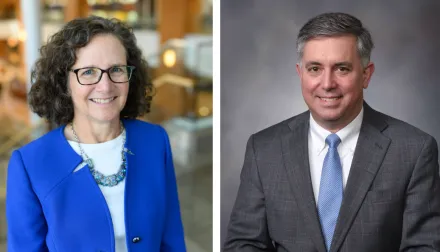 From left to right: Barbara Nikolajczyk, PhD andSimon J. Fisher, MD, PhD