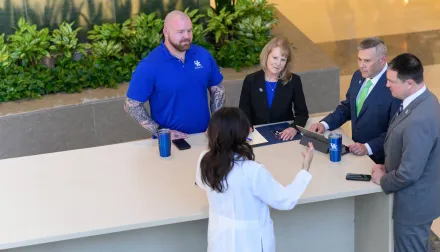 Executive Triad meeting in hospital