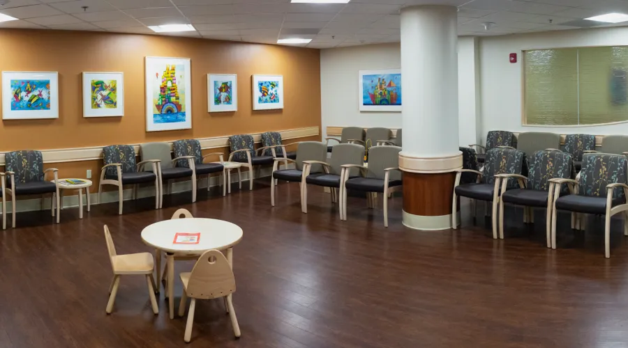 Clinic sitting room.