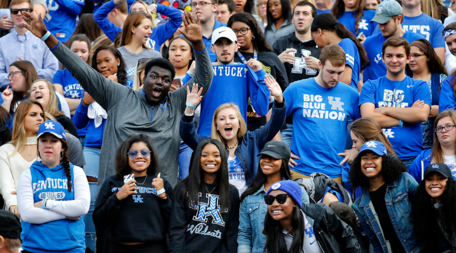 Crowd of UK Students