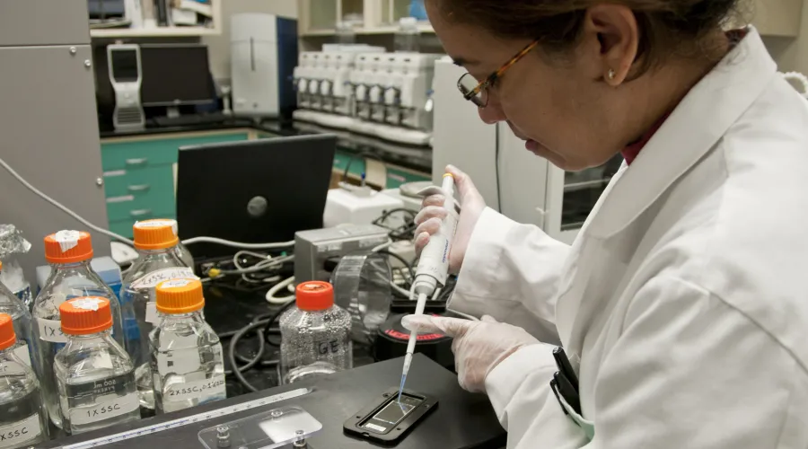 researcher in a lab