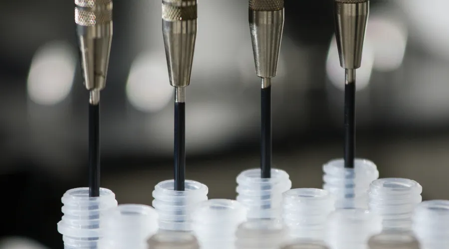 A selection of DNA samples for amplification at the Cancer Genomics Research Laboratory