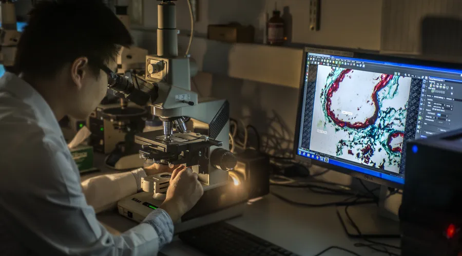 researcher in a lab