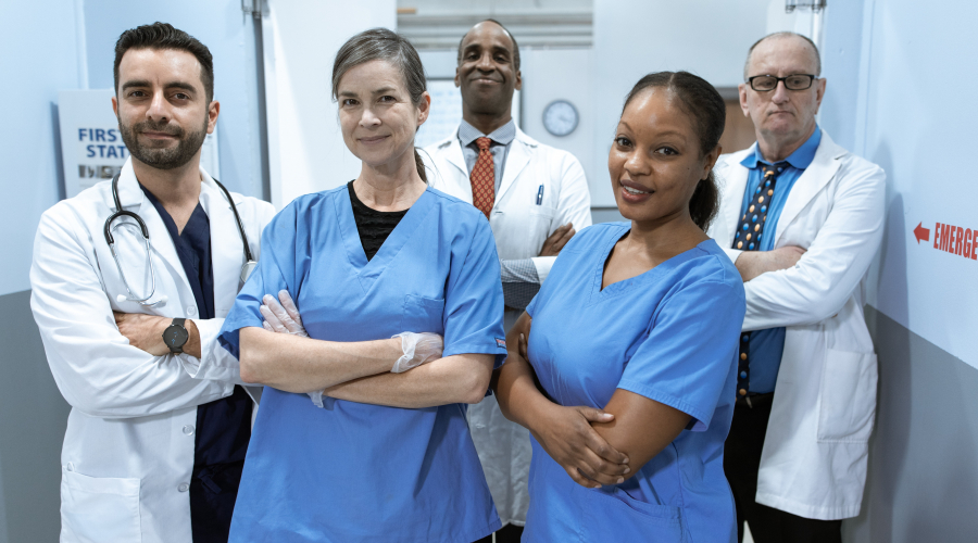 Photo of Healthcare workers posing