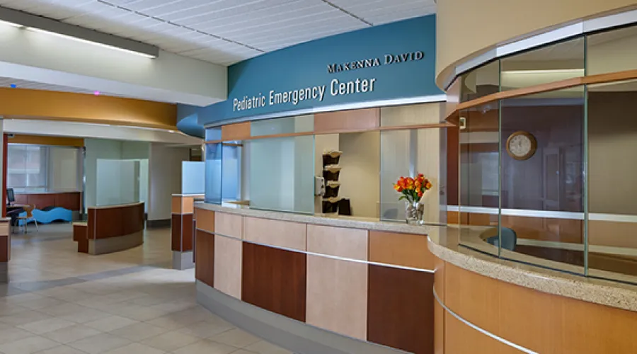 Makenna David Pediatric Emergency Department waiting area