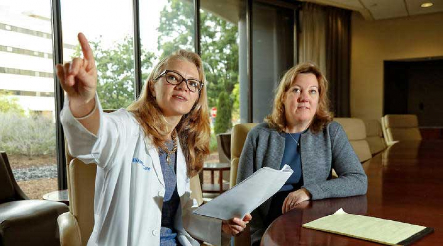 Rachel W. Miller, M.D., and her colleague Jill Kolesar, Pharm.D.