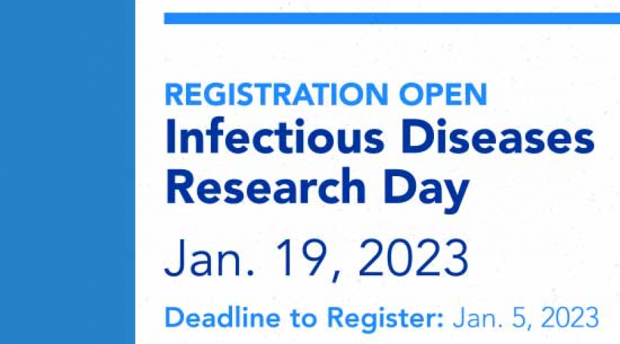 Registration open for Infectious Diseases Day January 19, 2023; Deadline to register is January 5th