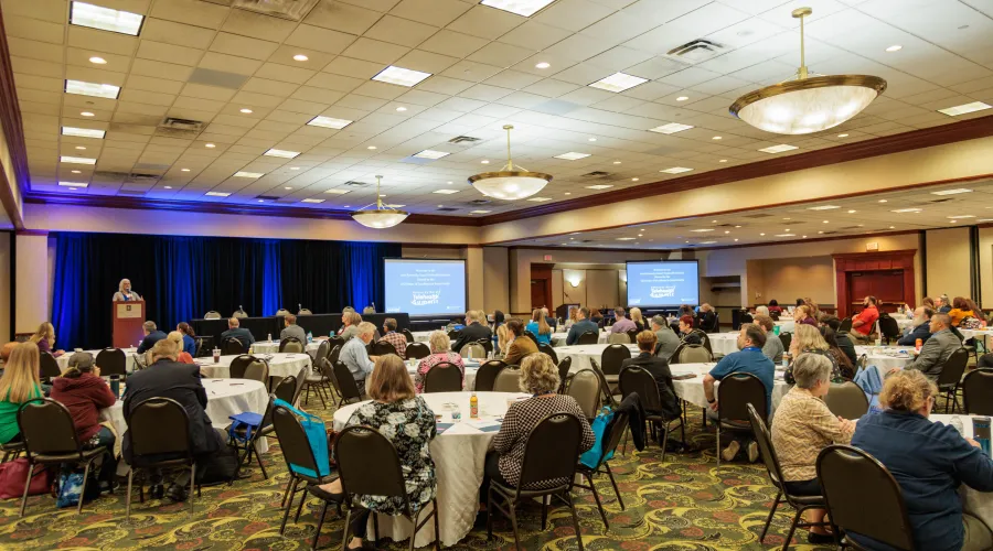 Kentucky Rural Telehealth Summit conference room, filled with participants.