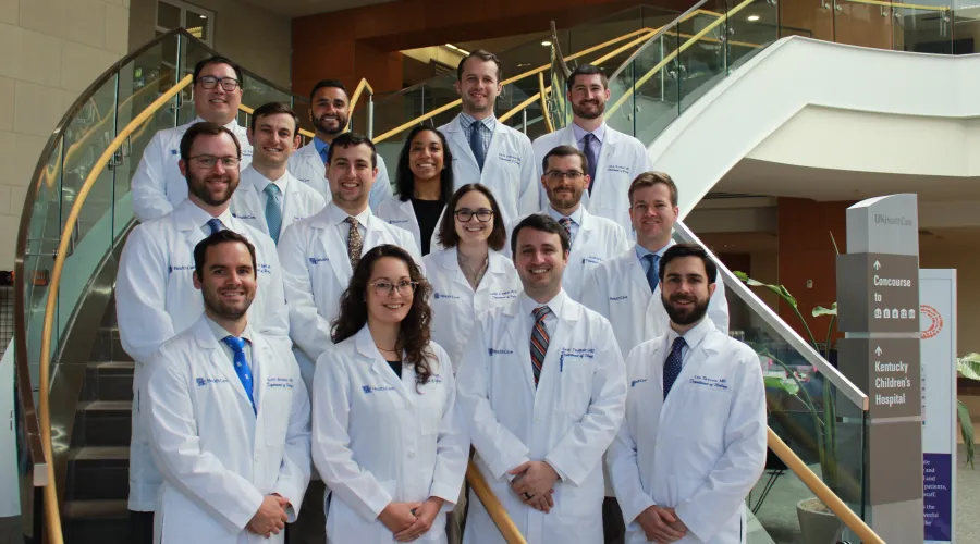 2024-2025 Urology Residents on stairs