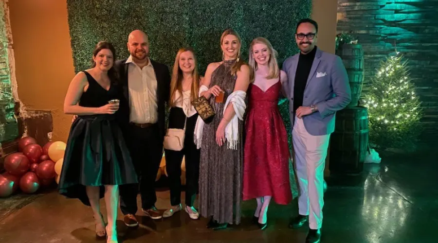 Group of residents at a social event