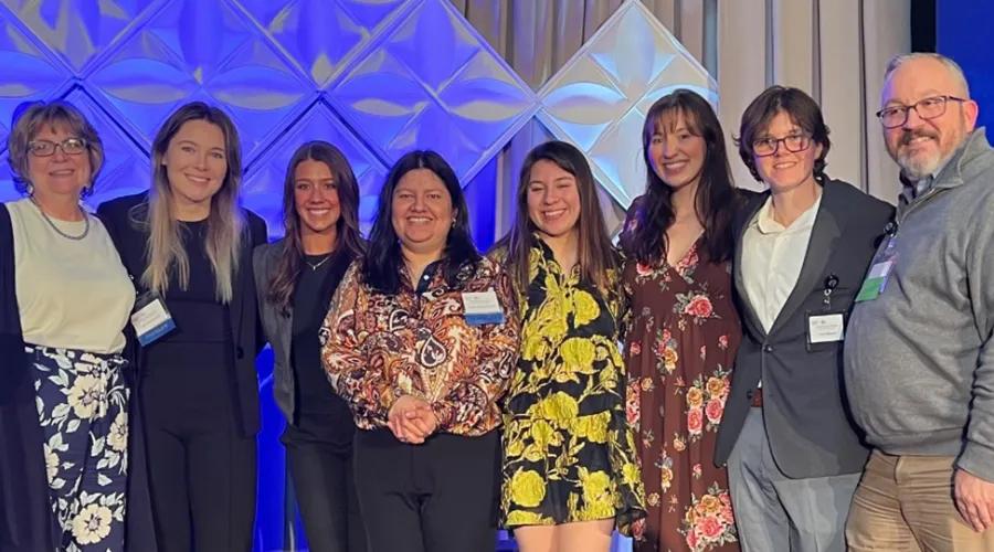 IPE Cohort graduates: Bree Bush, Julia Callow, Court Desmond, Jessica Kwakye, Maddie Mackin, Michelle Noble, and Karen Ramos