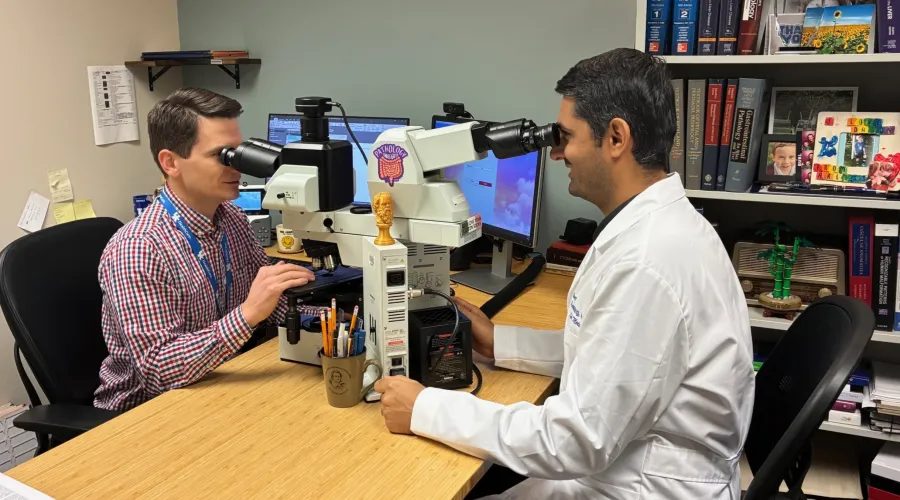 Dr. Shelman and resident