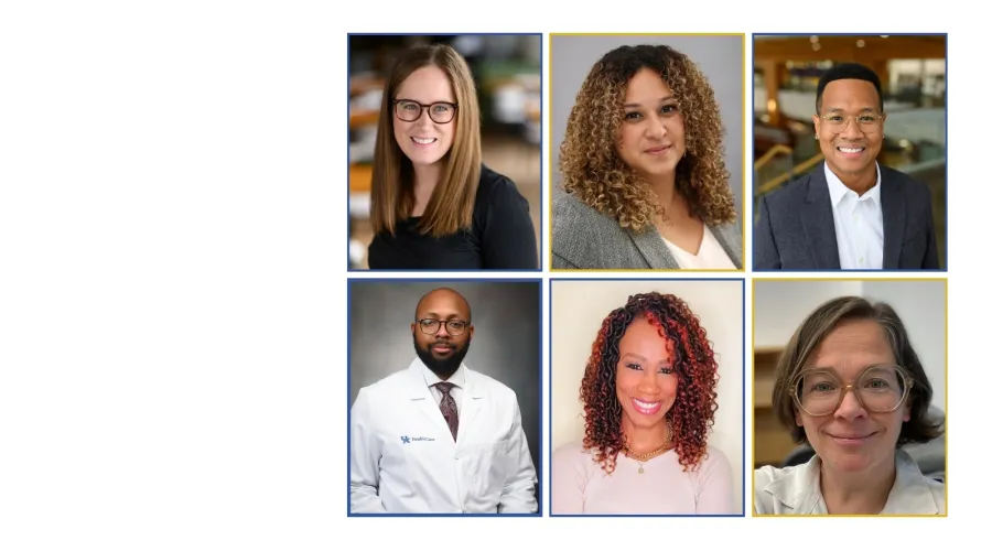 Composite image featuring six professional headshots arranged in two rows of three against a white background. Top row, from left to right: Dr. Lynden Bond, a woman with long straight brown hair and glasses; Dr. Nicole Davis, a woman with shoulder-length highlighted curly hair; and Dr. Delvon Mattingly, a man wearing glasses, a white shirt, and a dark blazer. Bottom row, from left to right: Dr. Willie McBride, a man with short curly hair and glasses; Dr. Ketrell McWhorter, a smiling woman with long red and 