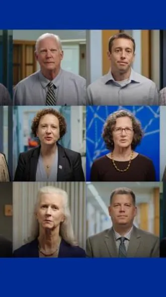 A grid of the photos of UK researchers
