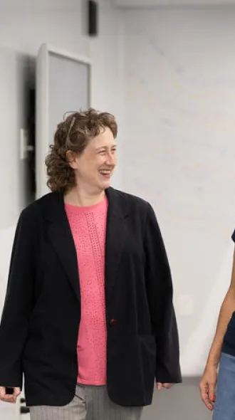 Dr. Shari Meyerson and Lisa Buede. Same-Day lung cancer diagnosis