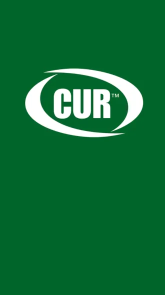 CUR Logo on a green background.