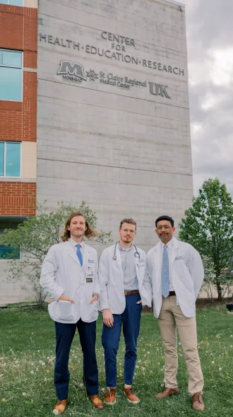 RPLP students pose outside Campus Bldg. 