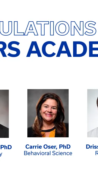 Five College of Medicine faculty were chosen to participate in the 2025-2026 program: Emily DeFranco, DO; John Gensel, PhD; Carrie Oser, PhD; Driss Raissi, MD; Noah Weisleder, PhD,