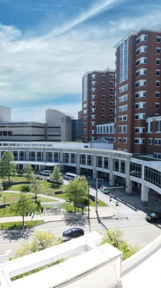 Albert B. Chandler hospital arial view