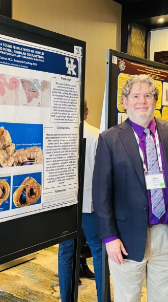 Residents presenting a poster