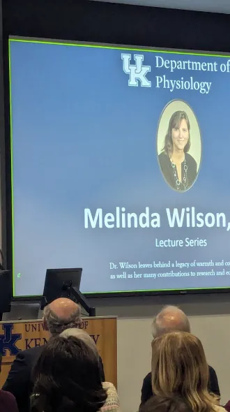 Dena Dubal presents at the inaugural Melinda Wilson Lecture. 