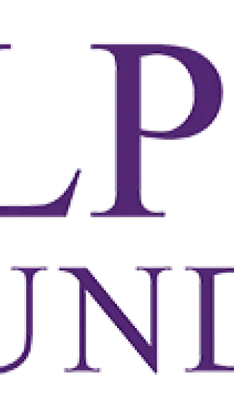 A logo that says "Alpha 1 Foundation" in purple, next to the number "1" under a spotlight